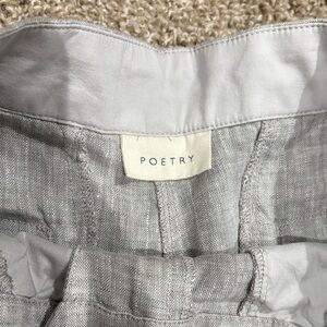 Poetry Silver-Toned Linen pants